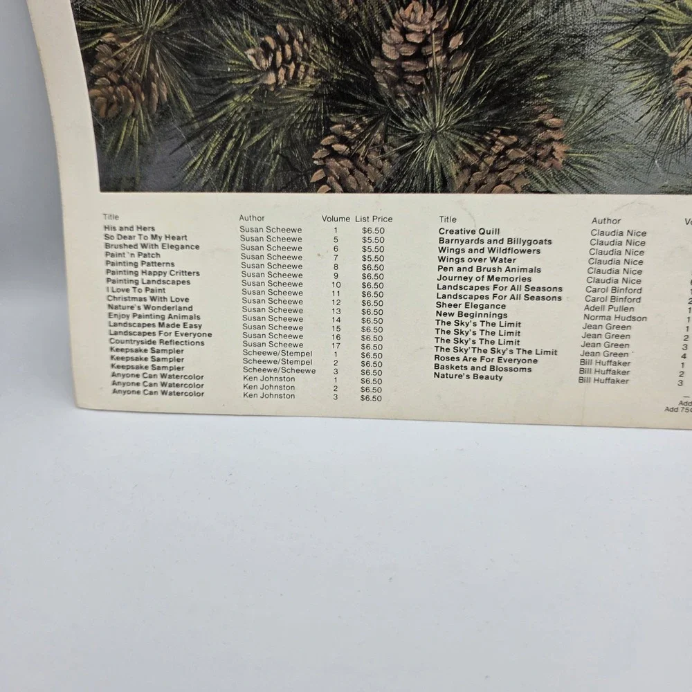 Nature's Beauty Vol. 3 by Bill Huffaker Illustrated How To Floral Art Book 1992